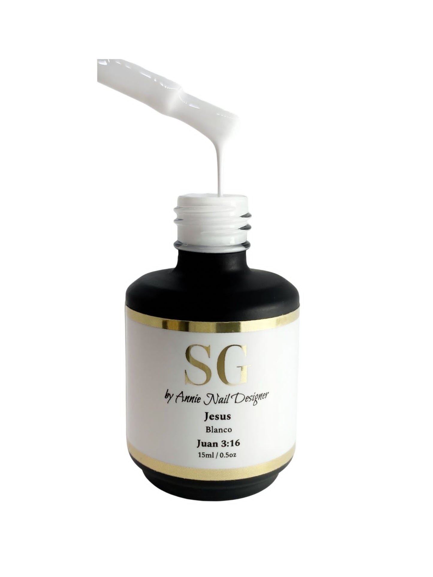Jesus Gel Color Blanco Juan 3:16