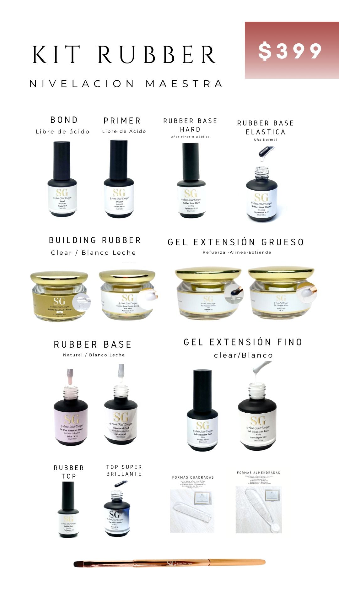kit Rubber Nivelacion Maestra