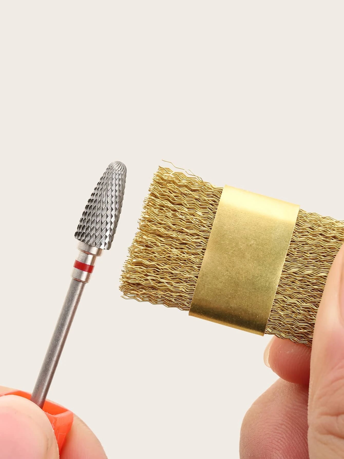 Cepillo de limpieza de brocas para uñas