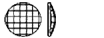 Swarovski® 2035 Chessboard Circle AB Flat Back