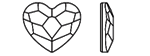 Swarovski® Heart Fuchsia Cristal
