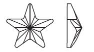 Swarovski® Rivoli Star Cristal