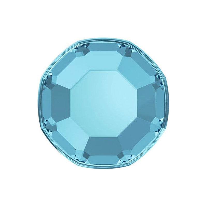Swarovski® 2000 Rose SS3 Aquamarine Flat Back