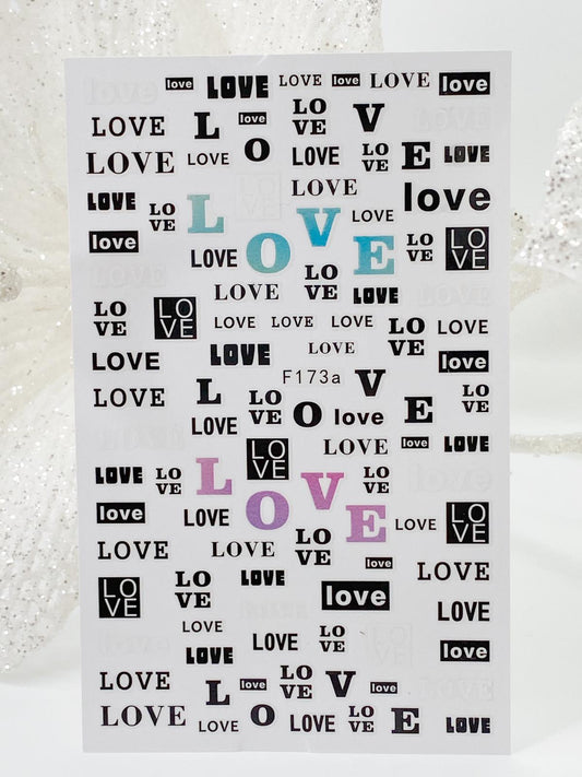 Nail Sticker F173a Love