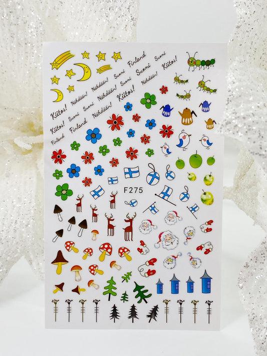 Nail Sticker F275 Christmas
