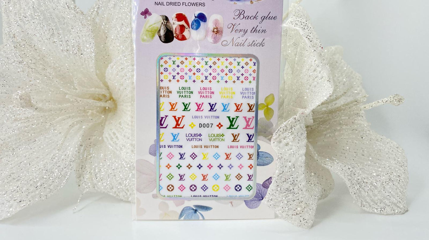 Nail Sticker Brand D007