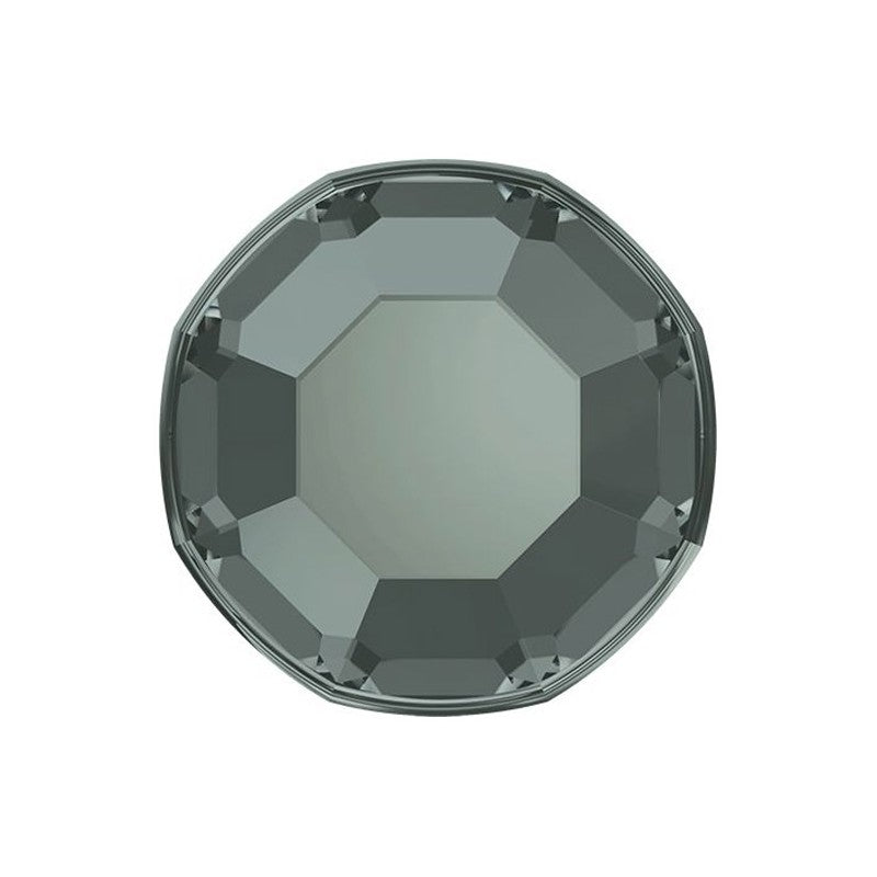 Swarovski® 2000 Rose SS3 Black Diamond Flat Back