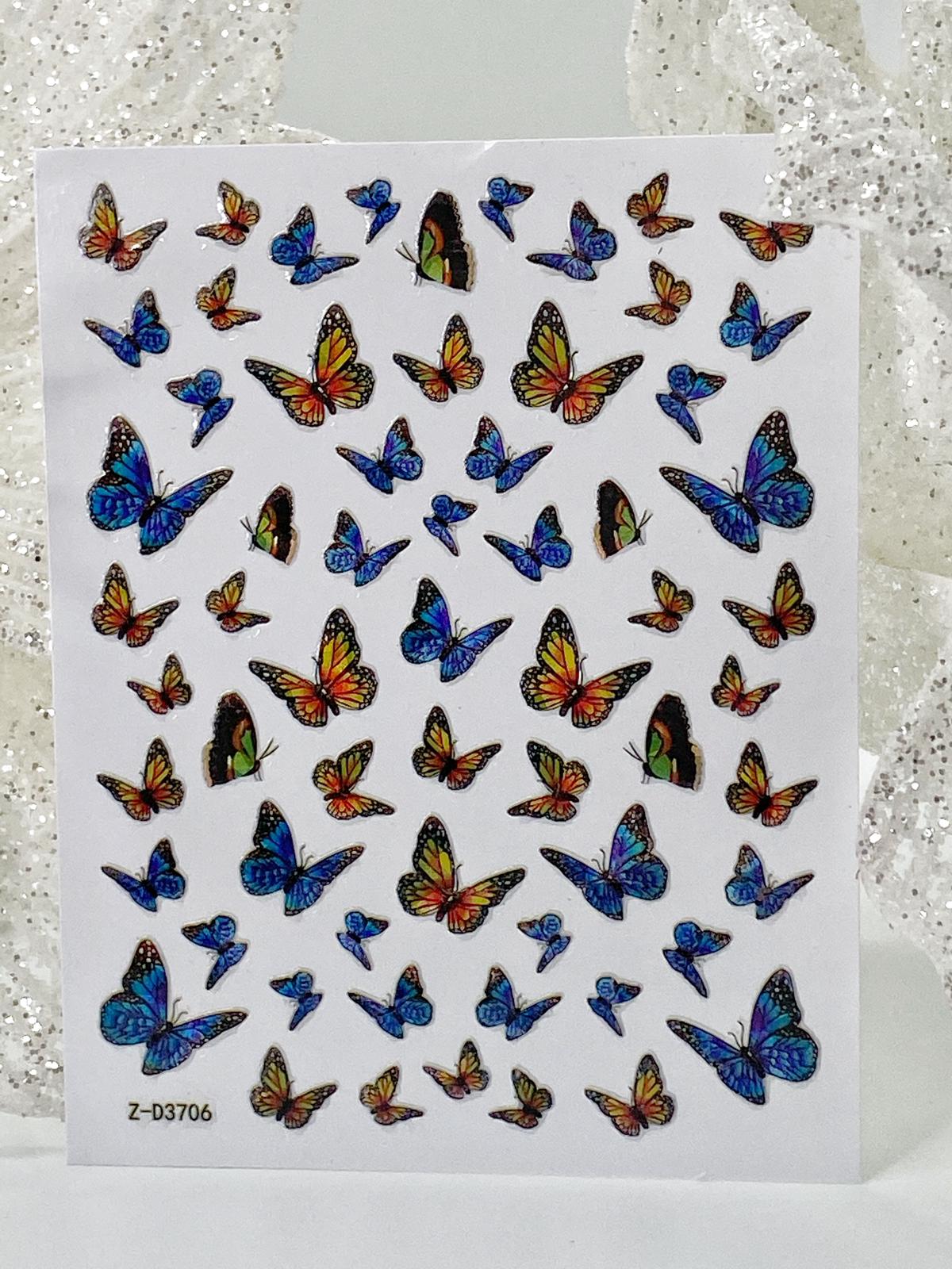 Nail Sticker Z-D3706 Butterfly