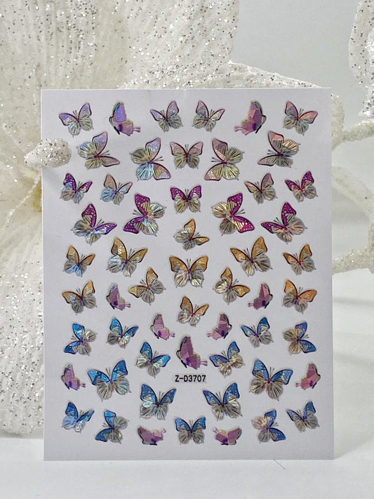 Nail Sticker Z-D3707 Butterfly