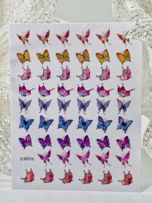 Nail Sticker Z-D3710 Butterfly
