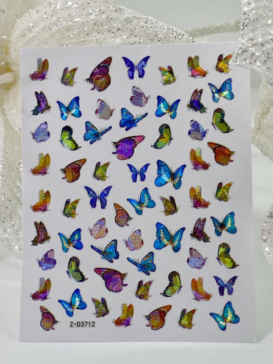 Nail Sticker Z-D3712 Butterfly