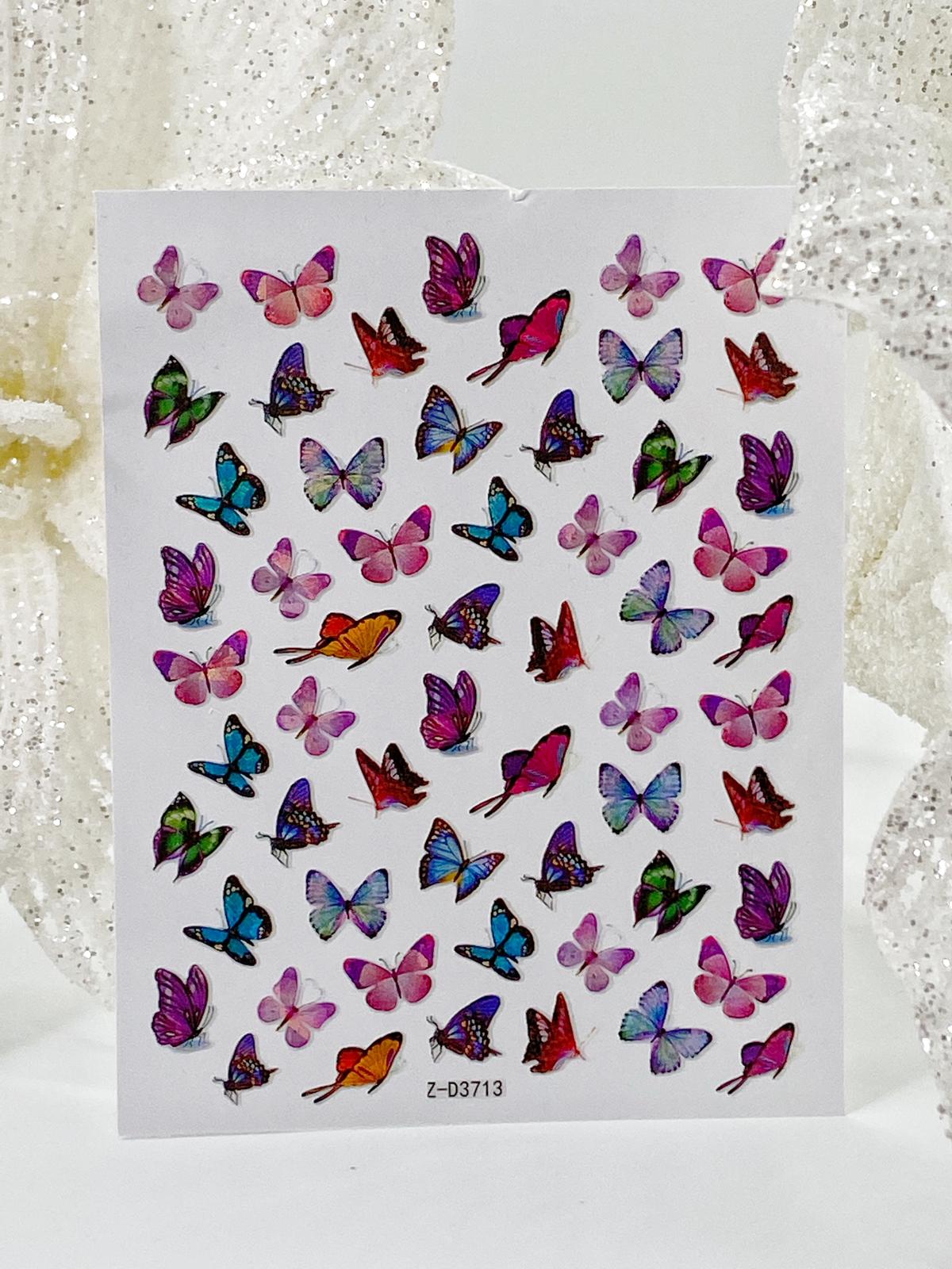 Nail Sticker Z-D3713 Butterfly