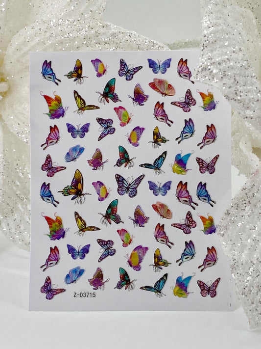 Nail Sticker Z-D3715 Butterfly