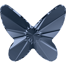 Swarovski® Butterfly Denim Cristal