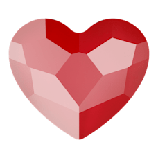 Swarovski® Heart Royal Red