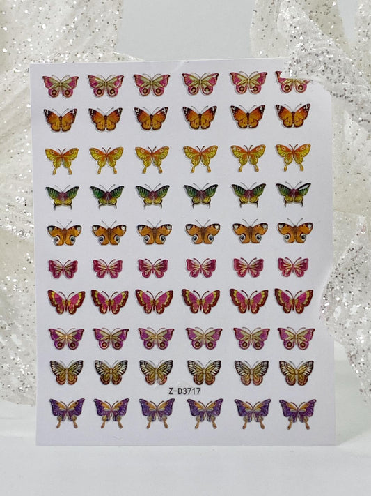 Nail Sticker Z-D3717 Butterfly